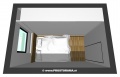 Majhna spalnica, prostorska rešitev