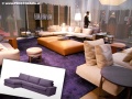 Kavč v vijolični barvi