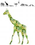 Žirafa iz tapete